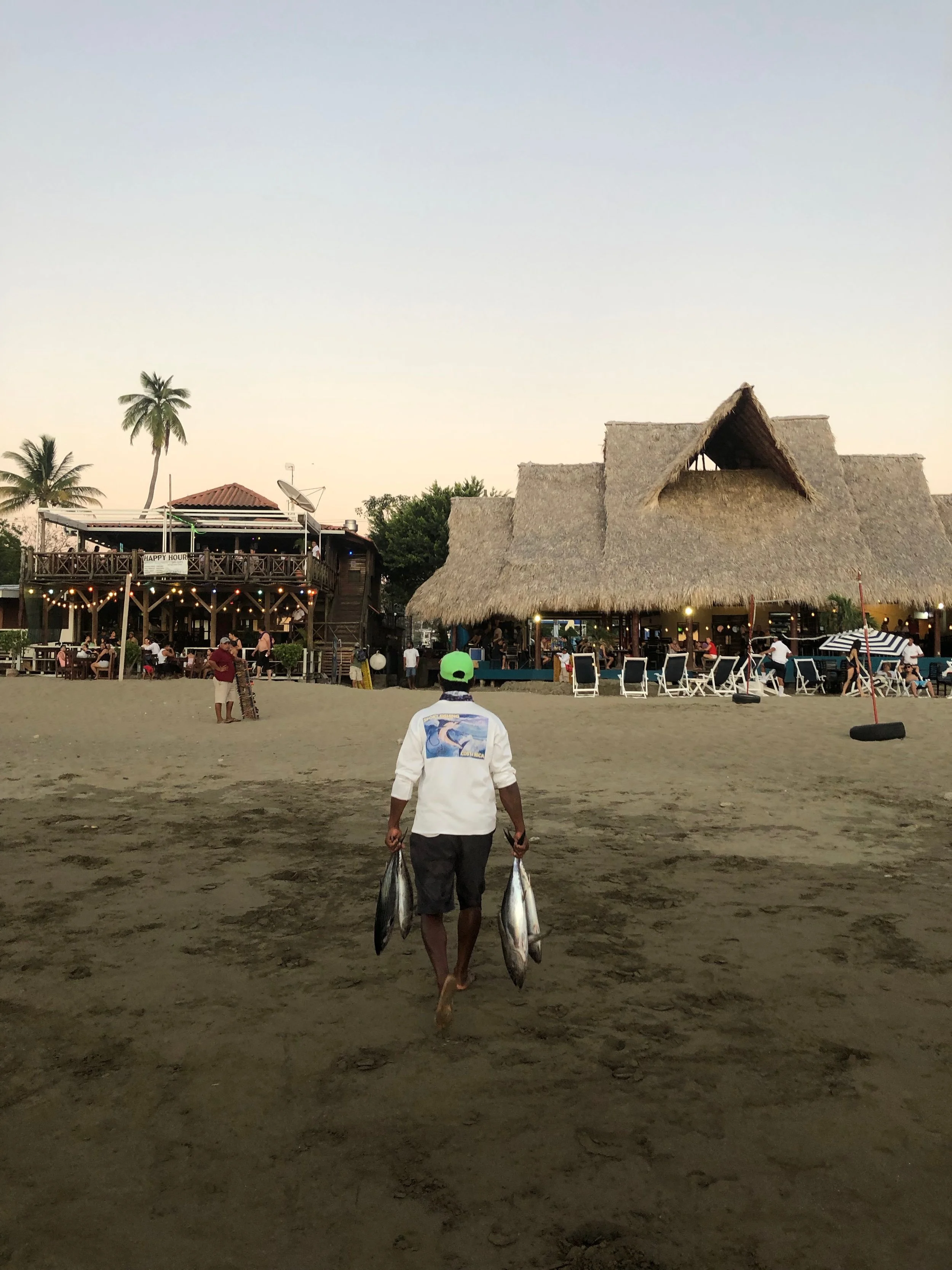 Successful haul after a day’s fishing in San Juan del Sur