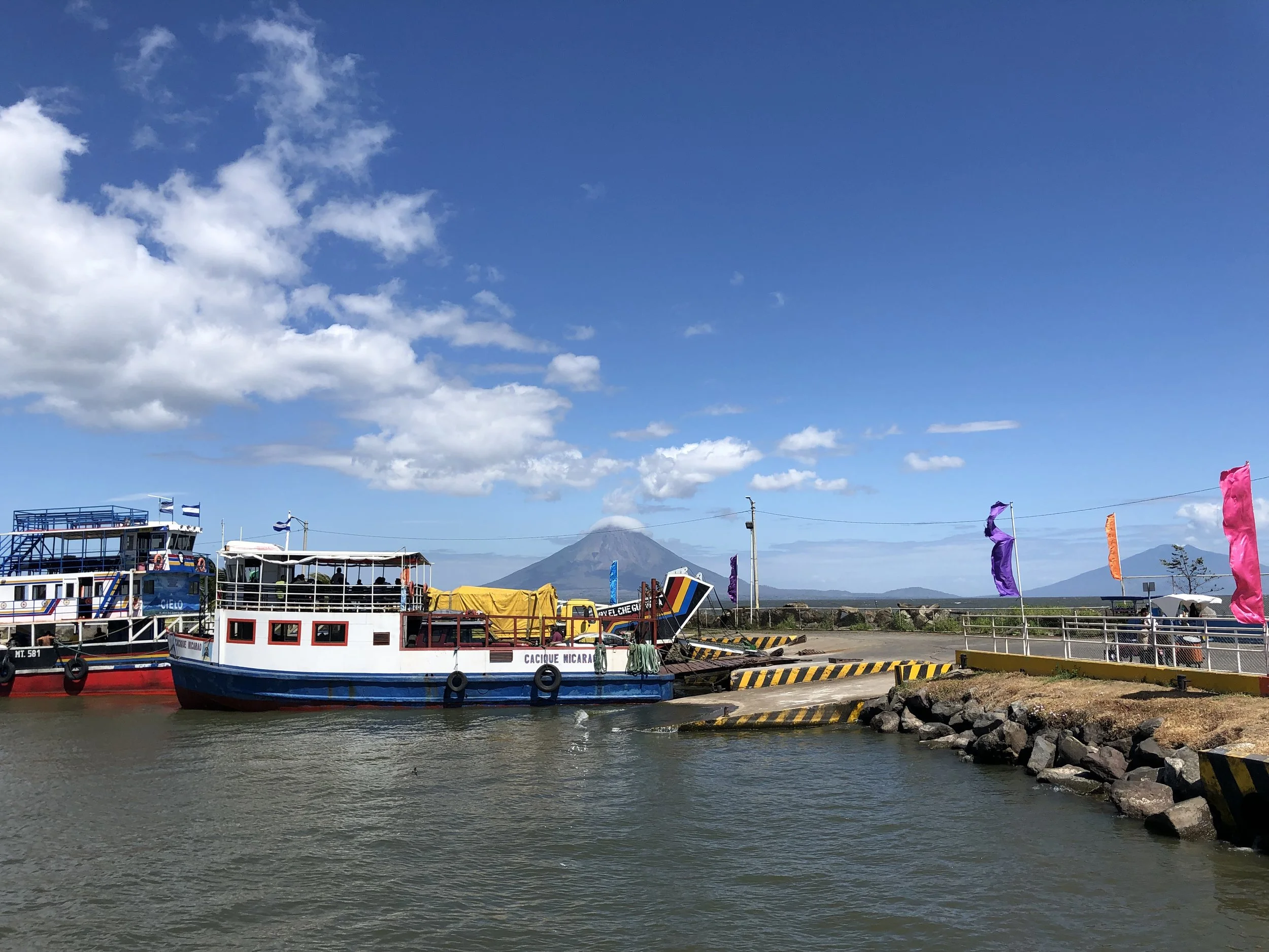 The car ferry to Ometepe