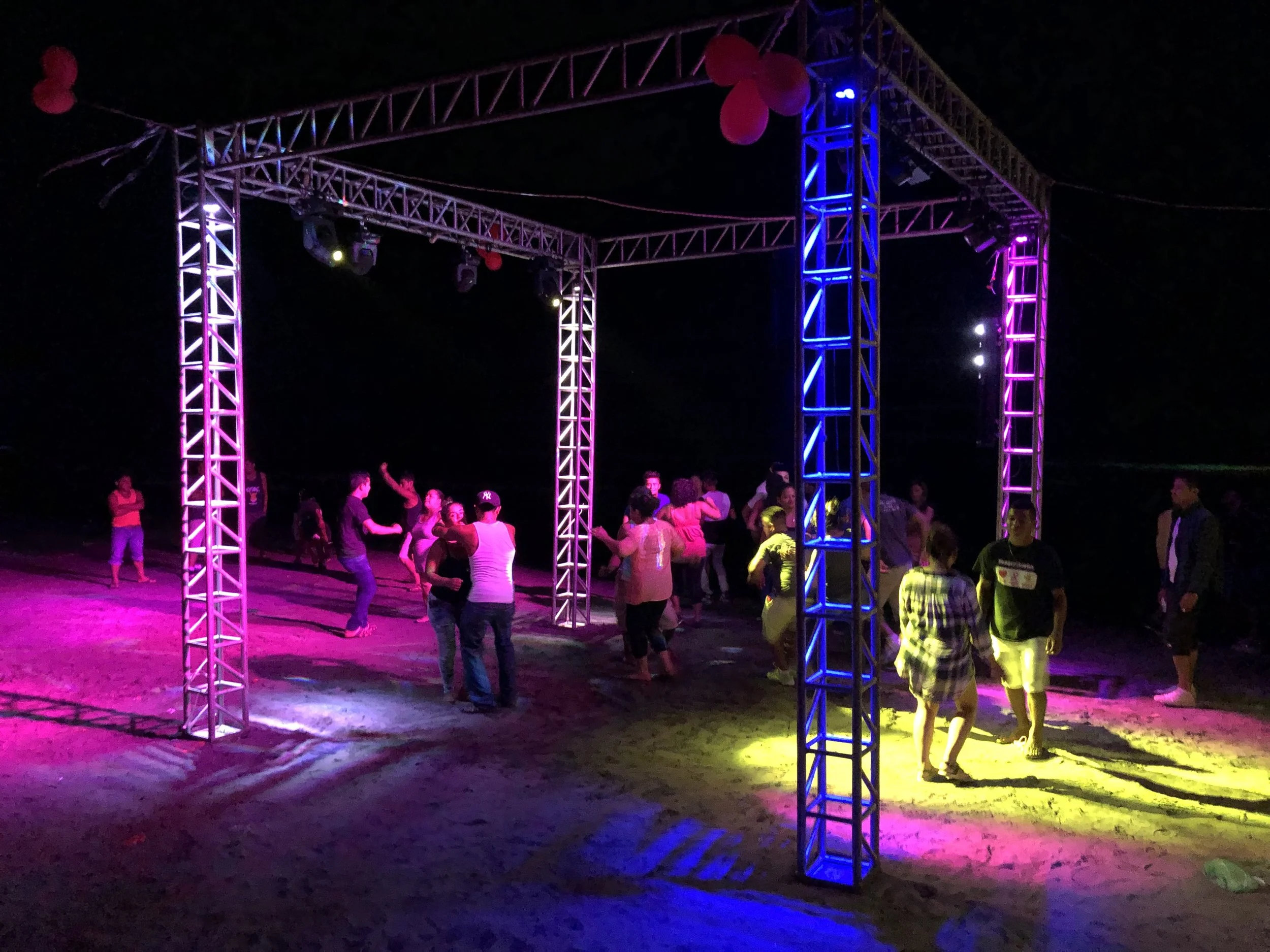 Valentines day party just down the beach from us