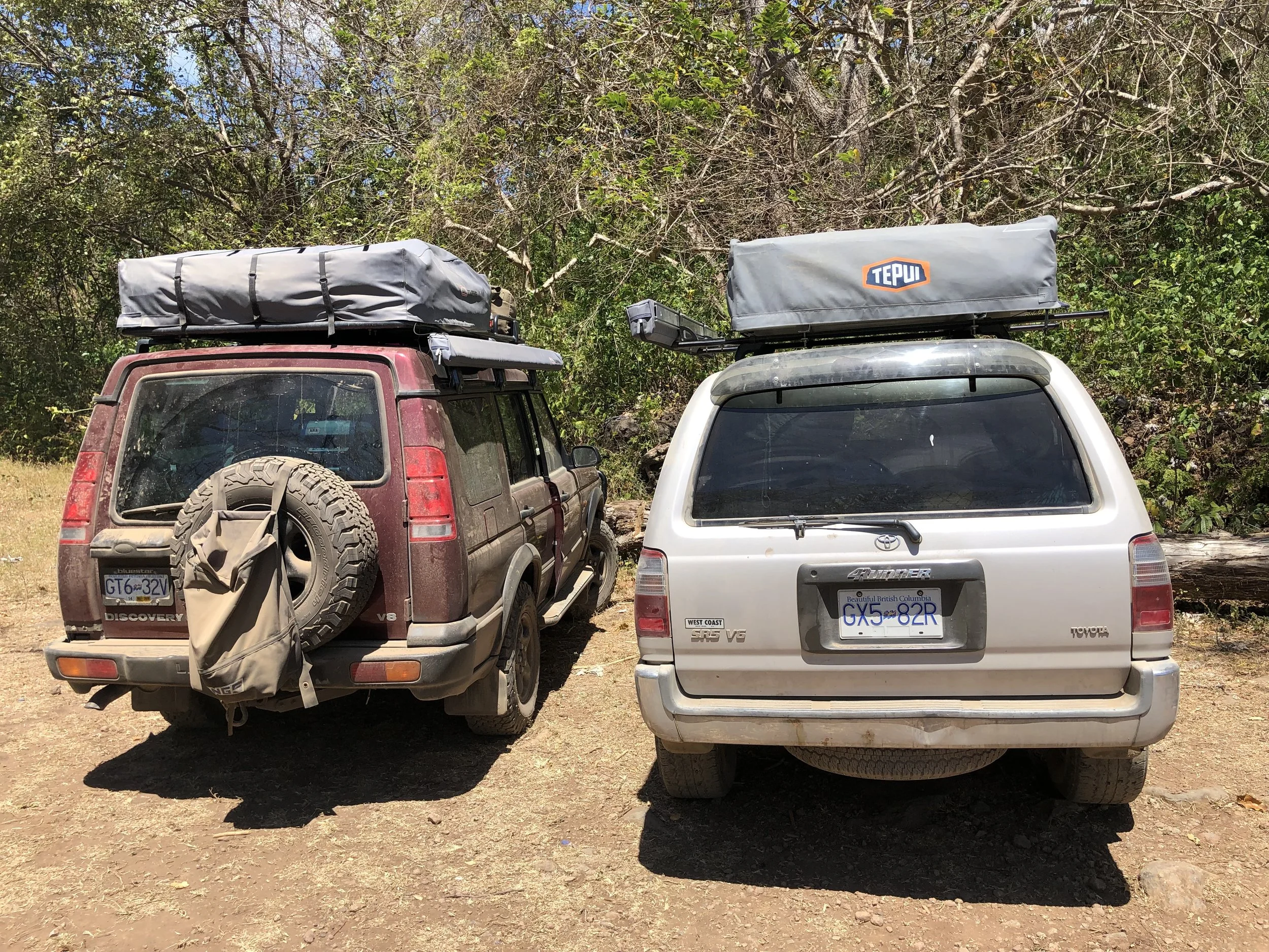 I ran into a couple with British Colombia plates at a waterfall. If was so excited to meet them and find out about their trip, having covered the same ground I had to get to Nicaragua
