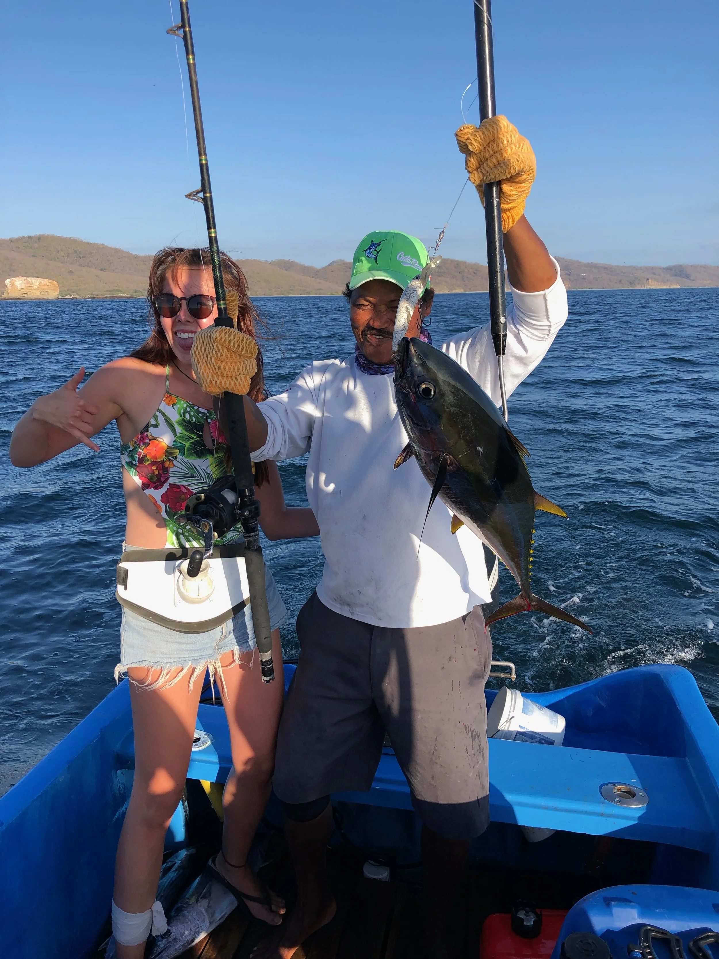 Anne-Marie from Ireland pulled in her first ever fish and biggest fish of the day