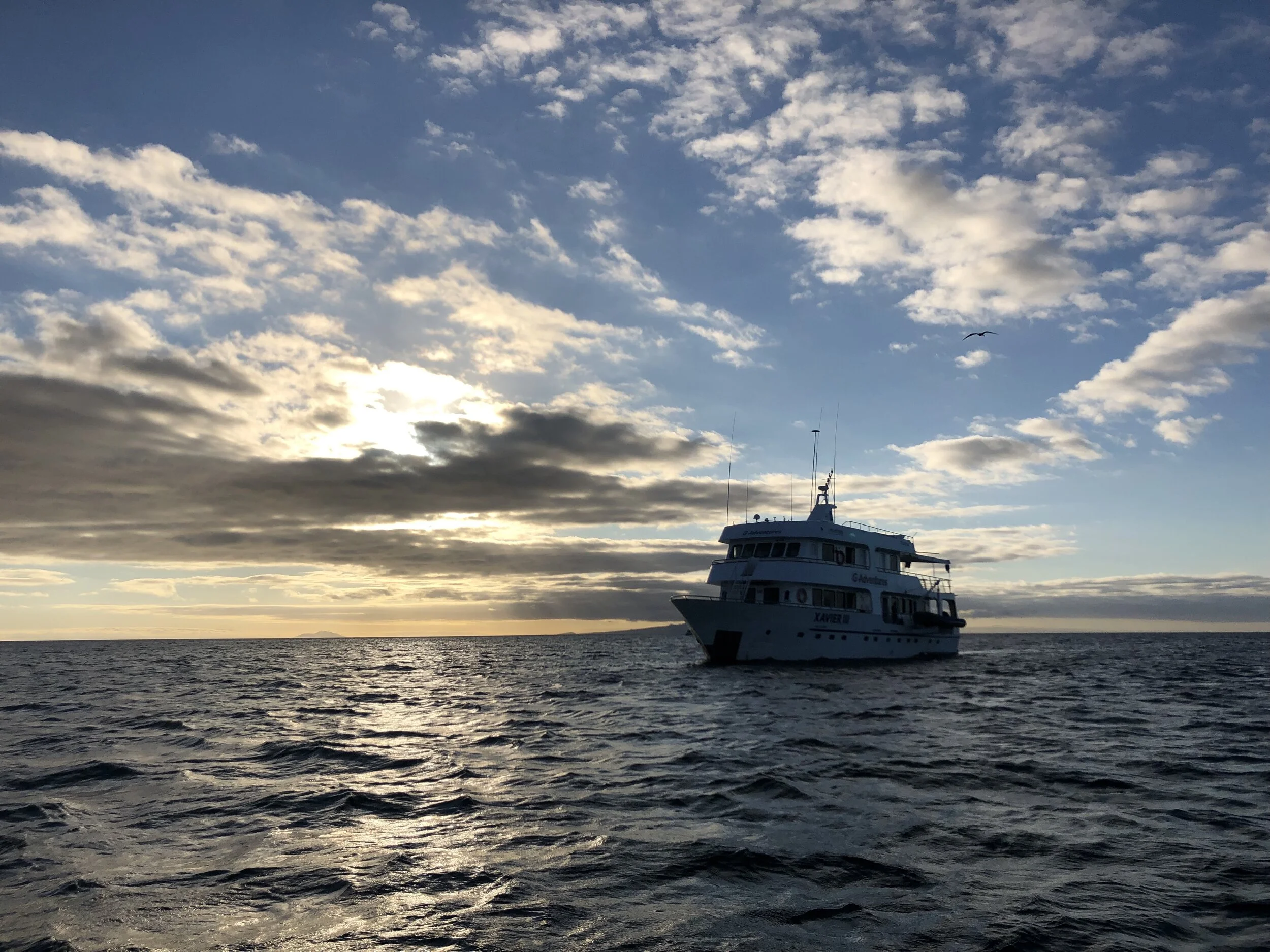 Our boat, the Xavier III