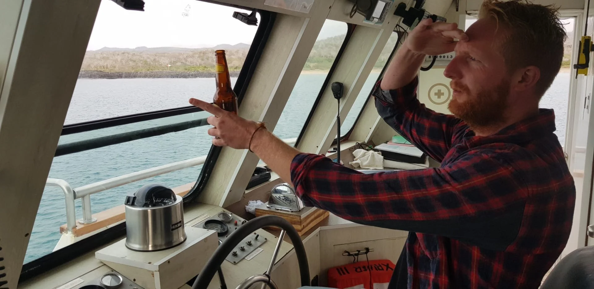 Gertjan and I started a mutiny and took control of the ship for a short while. Very quickly relinquished control back to the captain when we decided we didn’t want the responsibility and just wanted to drink a few more beers