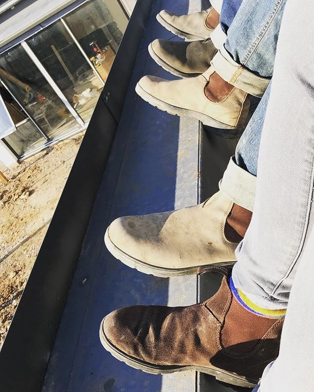 The only boot to wear to site 💕#bootdujour #blundstoneboots #blundstone #blundstones #boots #housebuilding