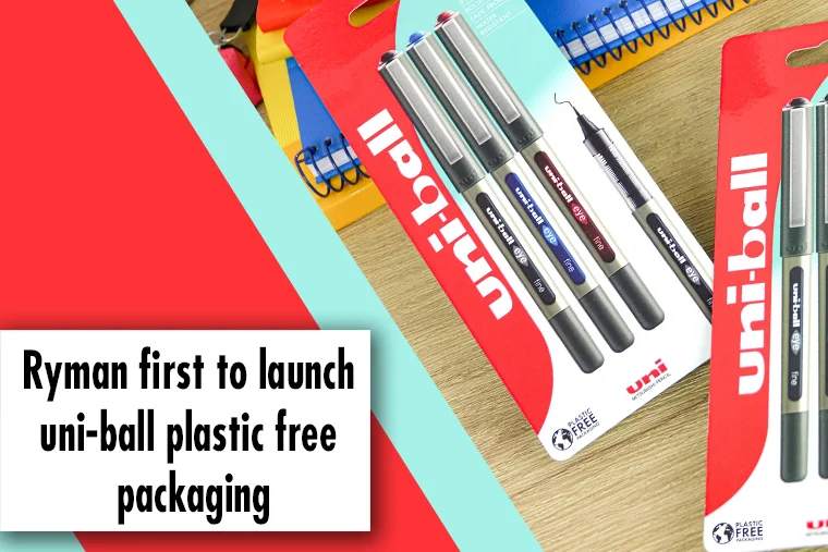 First in the UK to Launch uni-ball Plastic Free Packaging