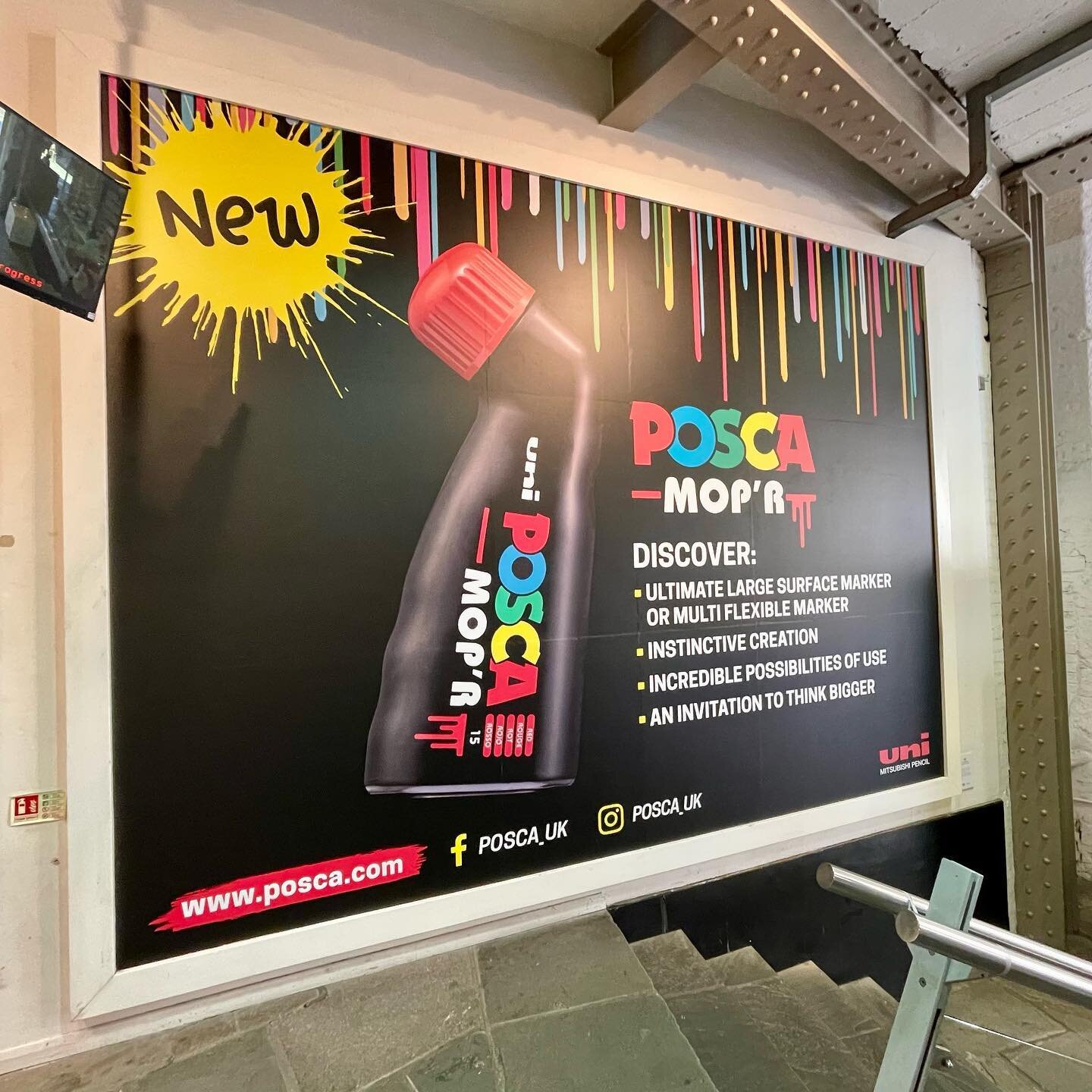 Exciting news! @posca_uk MOP&rsquo;R has landed in-store 😍
The MOP&rsquo;R is the latest addition to the POSCA range and has an XXL round tip. The POSCA MOP&rsquo;R offers the experience to create large drawings, using it right side up or upside dow