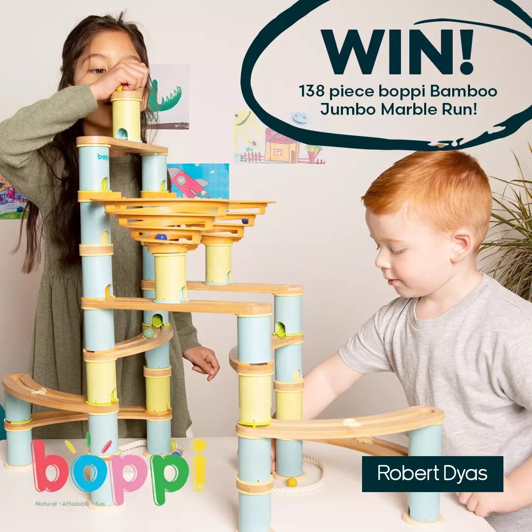 WIN! A 138 piece boppi Bamboo Jumbo Marble Run!🤩

Made from bamboo fibre, wood and 100% recycled plastic 🌿 our boppi marble runs are perfect for budding engineers and fun-seekers alike.

We are giving one lucky follower the chance to win this boppi