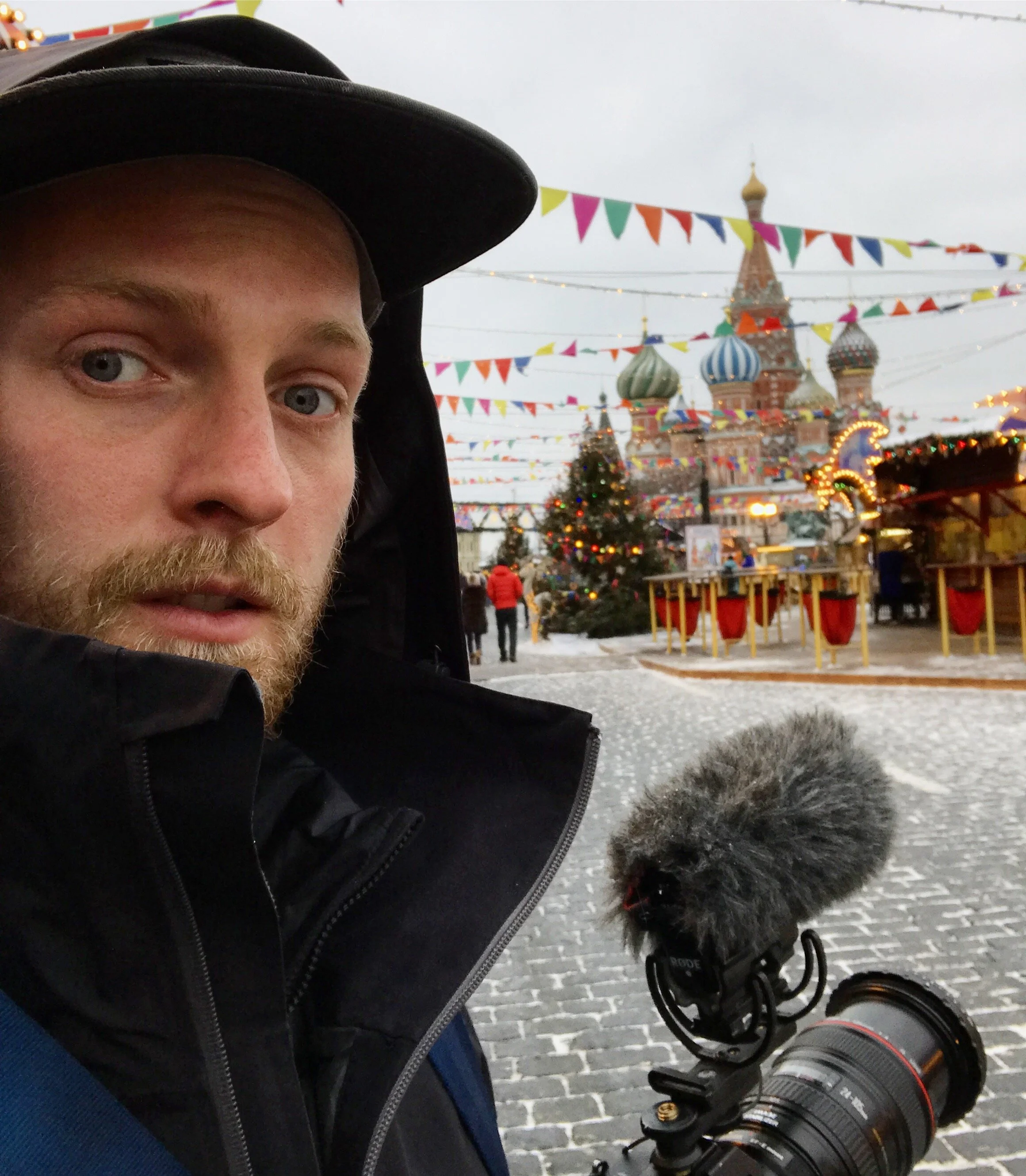A winter sports cameraman from Hong Kong