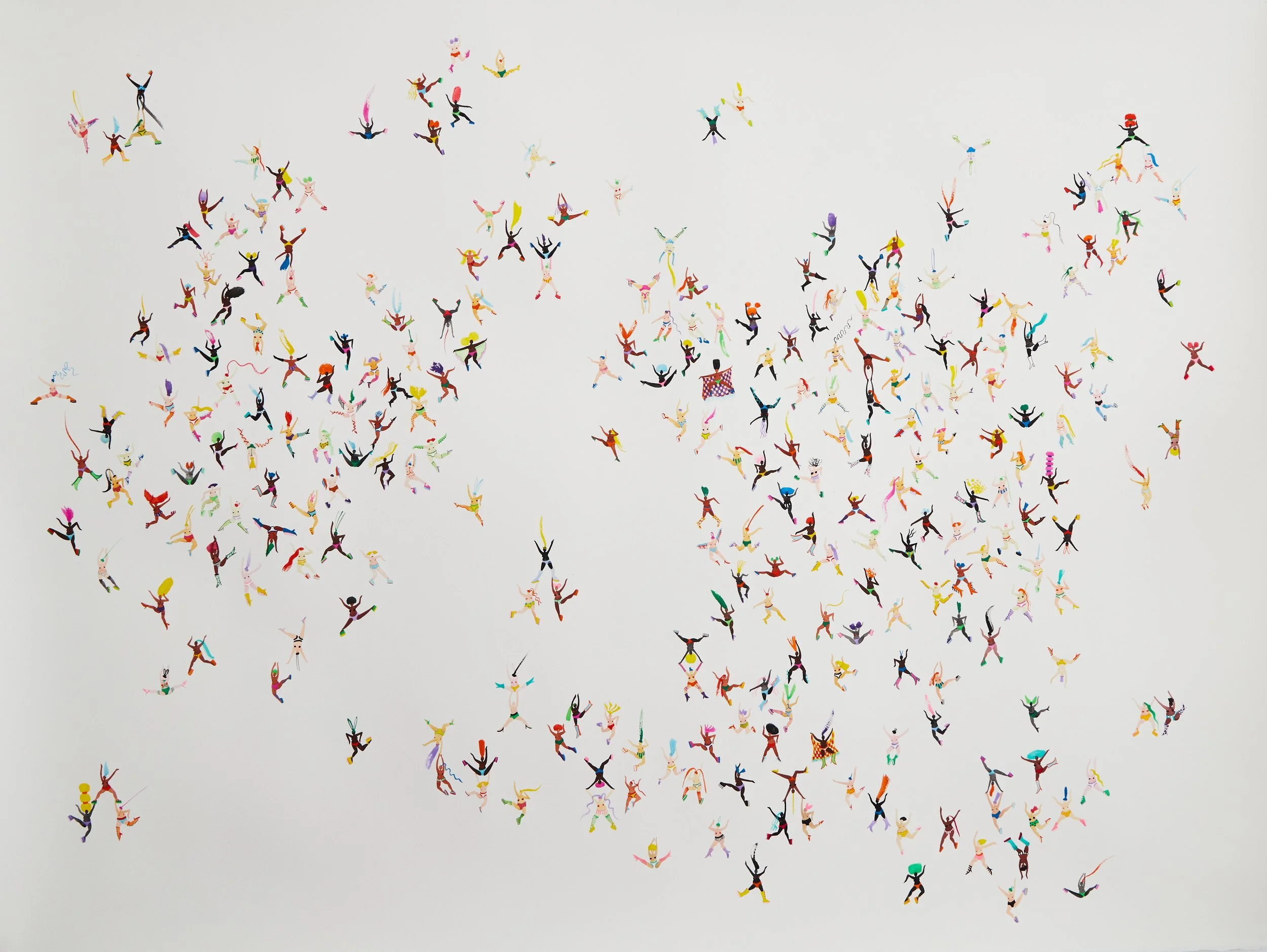 Marisa Mu 'Love Is The Eternal Theme' custom framed in Tasmanian Oak, 156cm x 122cm Original 2023