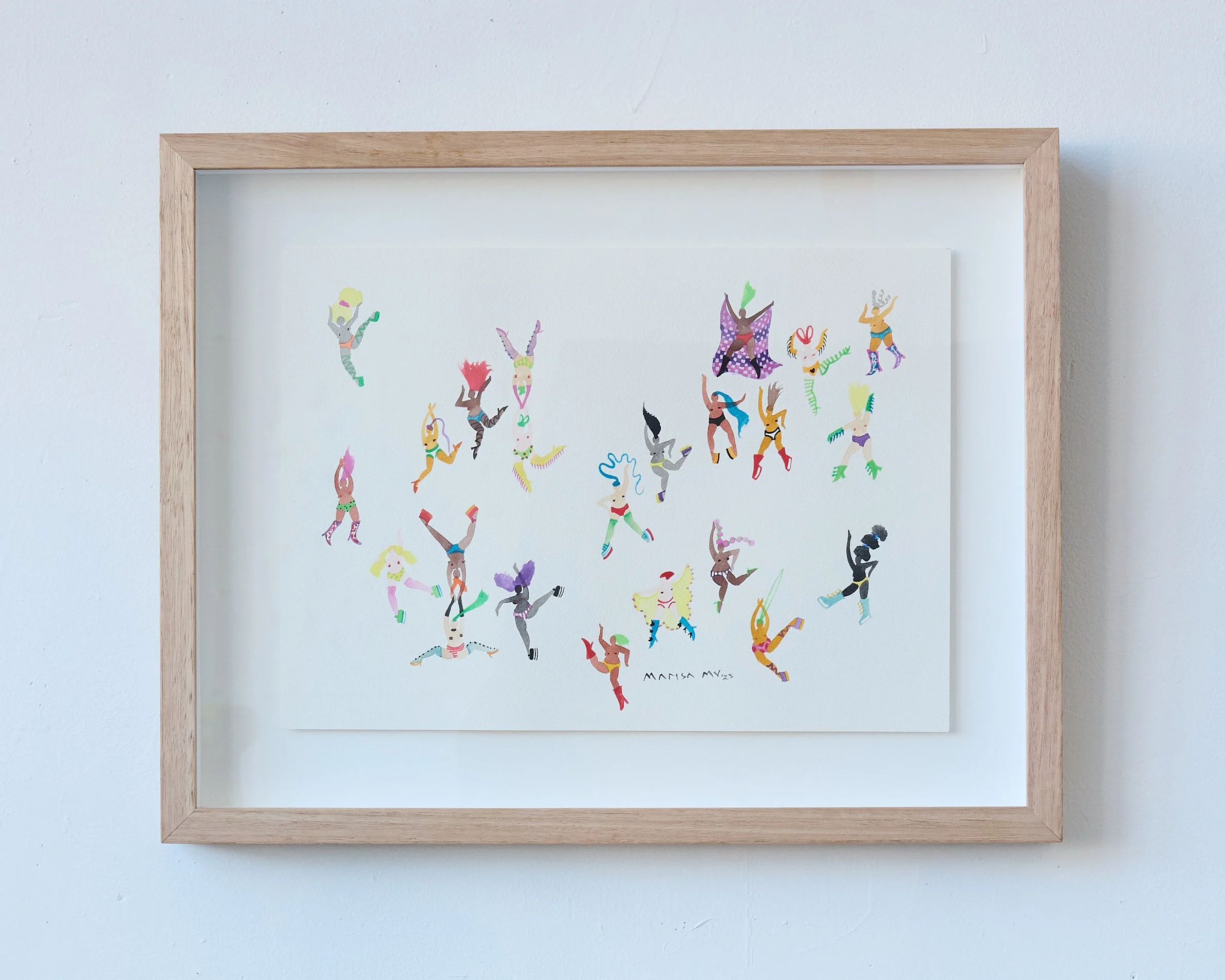 Femme Fantasy Marisa Mu 18.9 x 14.9 inches Watercolour on French Coldpress Paper custom framed in Tasmanian Oak $1500.jpg