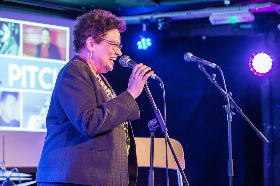 Jackie Kay at The Flint & Pitch Revue, April 2017