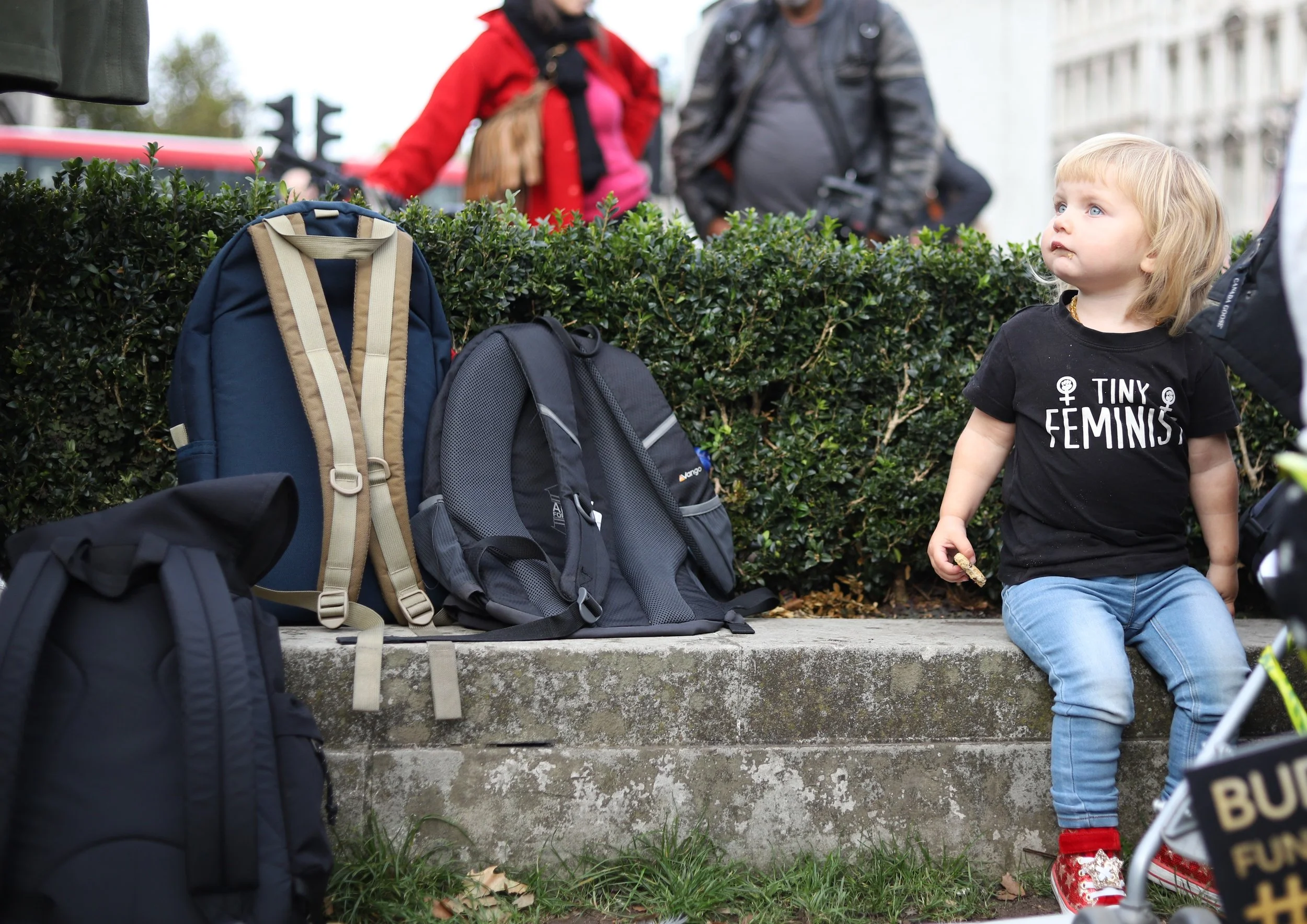  Young activist at Pregnant the Screwed March 