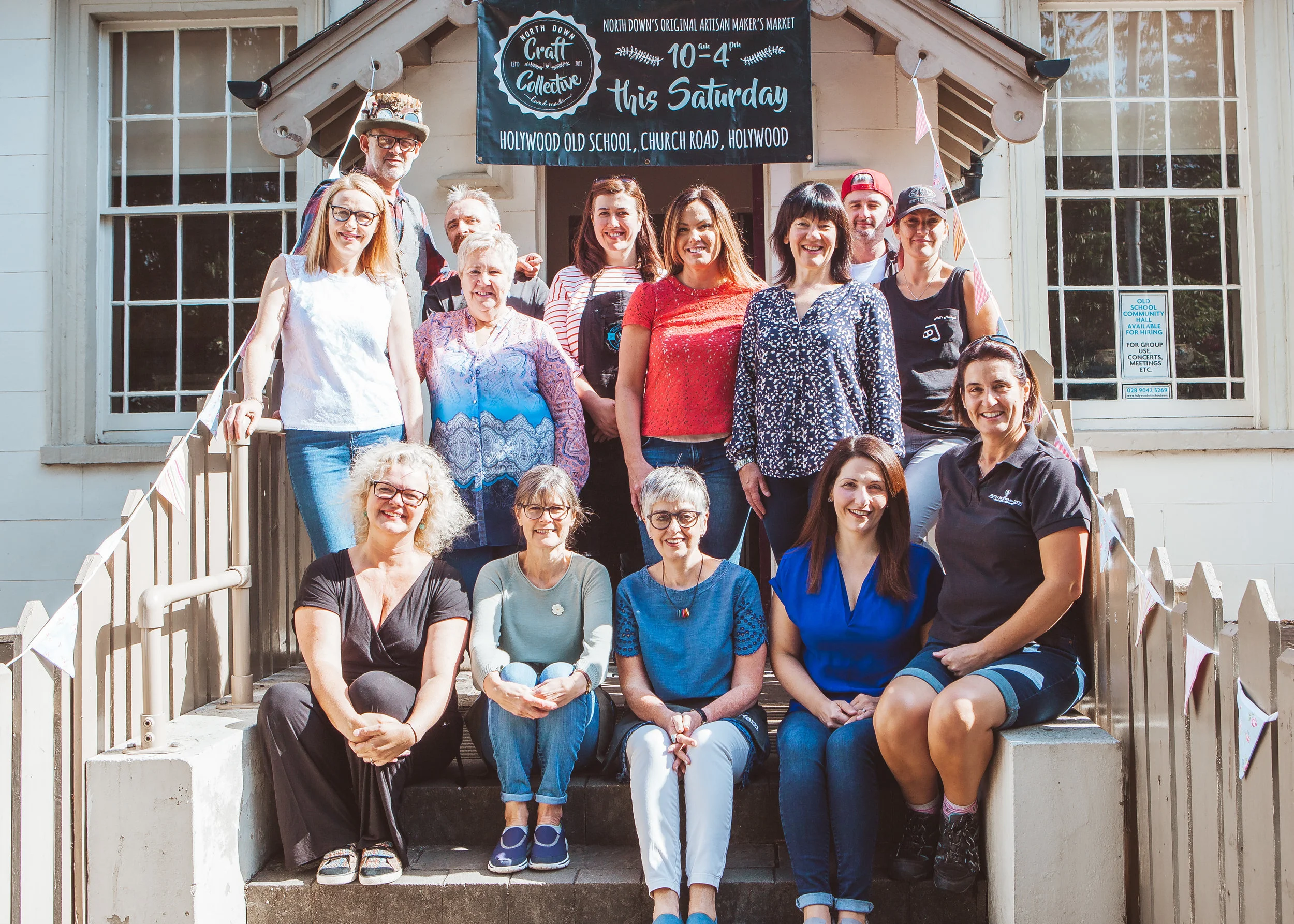 The amazing NDCC members outside Holywood Old School on their Demo Day last August.