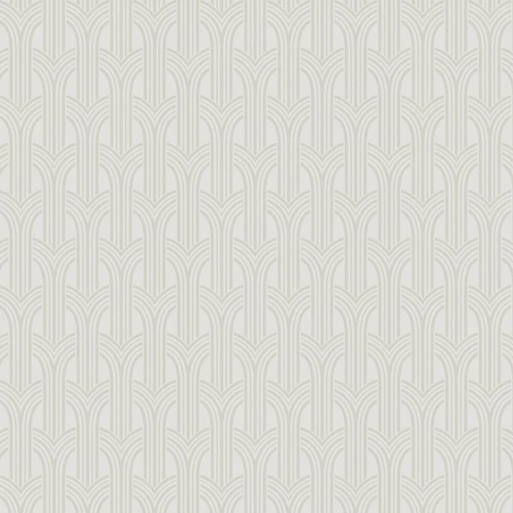 Grey art deco wallpaper