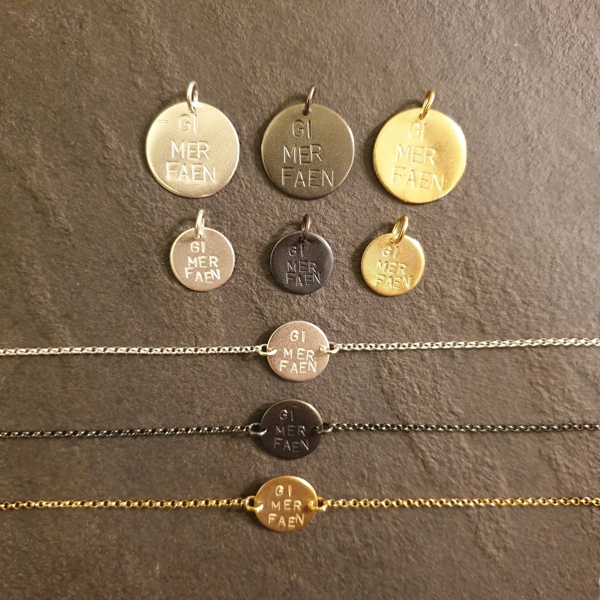 "Gi mer faen" smykke/armbånd