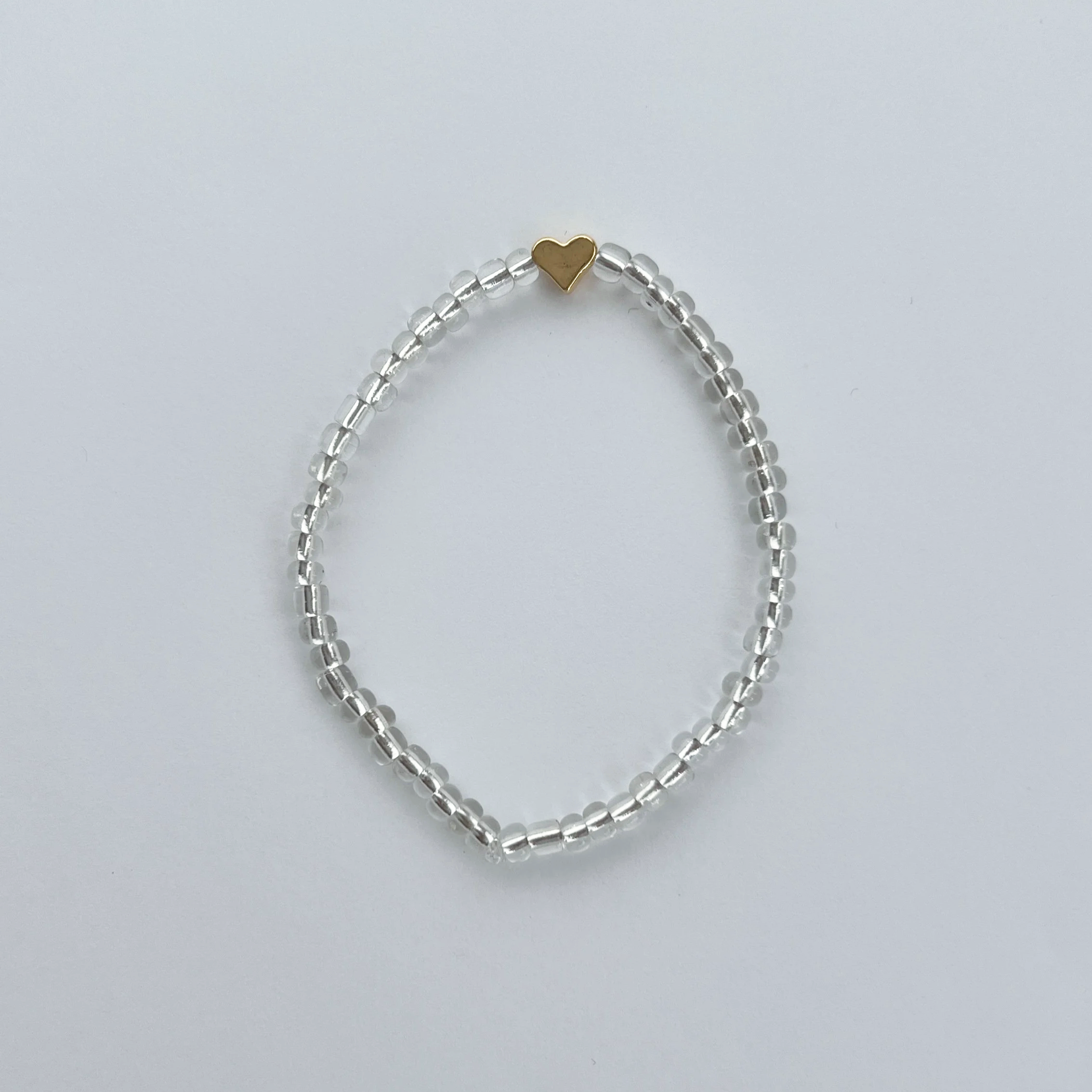 Gullhjerte armbånd