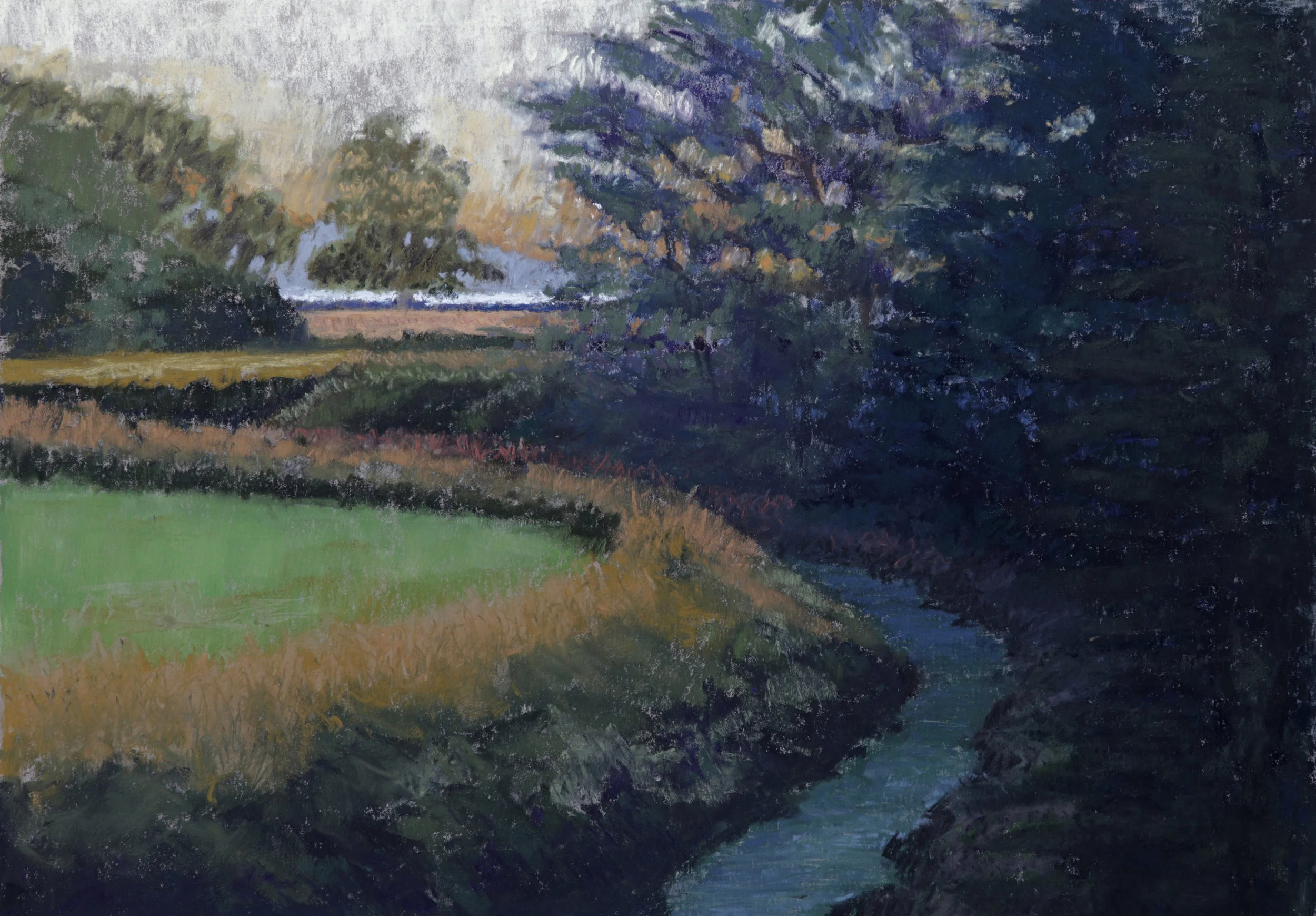 Distant View Lummi 12 x 16 Soft Pastel
