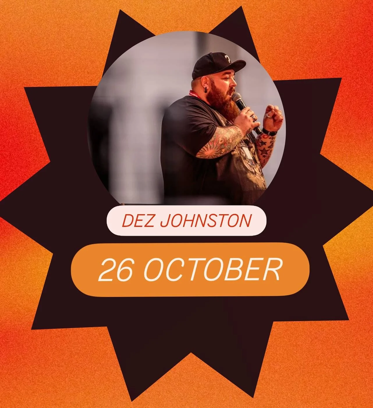 We are so excited to have Dez Johnston with us this Sunday, 26 October! 

You&rsquo;re invited to join us @ 11 AM at 1120 Pollokshaws Rd. 

See you there 🤍