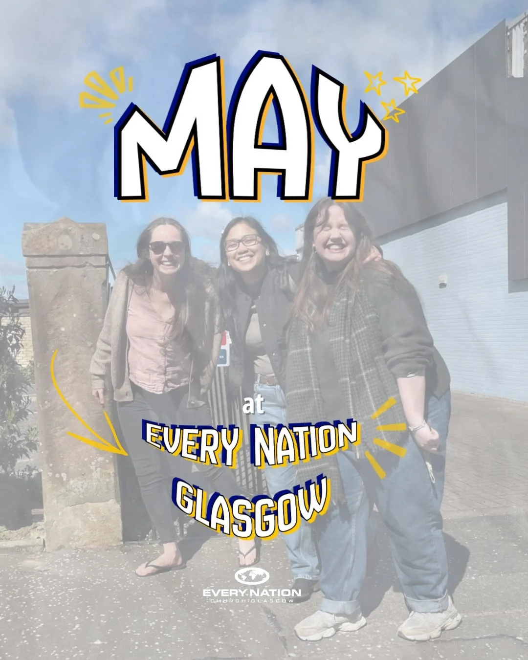 A jam-packed packed May at Every Nation Glasgow 🔥

Sign-ups for the Every Nation School of Prophecy close this Friday, but we&rsquo;re also looking forward to our Spiritual Family Course and Pentecost Sunday&mdash;which are open to all 👋

Have ques