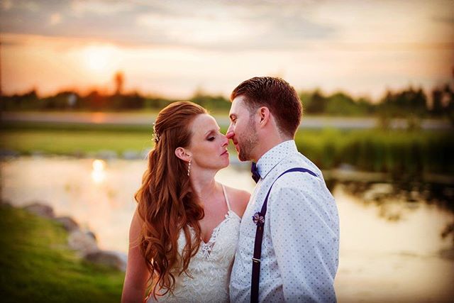 Magical sunset@aquatopia#sunset#coupleportrait #weddingcouple#junebugweddings #quietmoments #justmarried#ottawaweddingphotographer