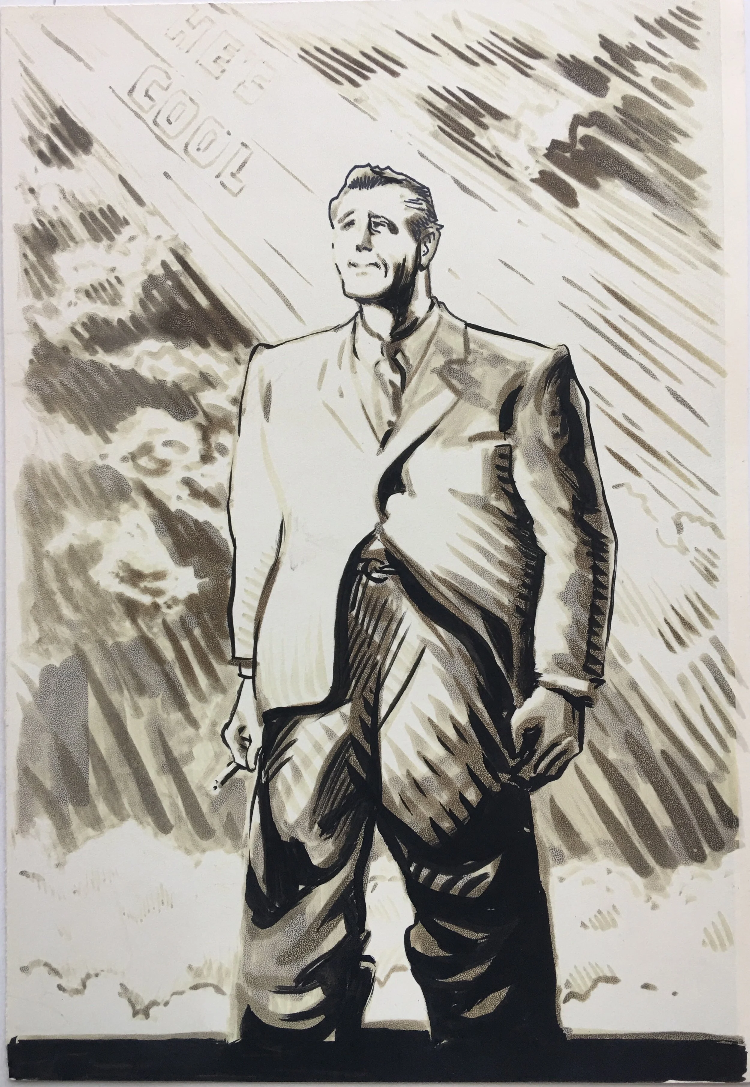 He's Cool, original Grafix Duo-Shade illustration, 12.5"h x 8.5"w PRICE: $400