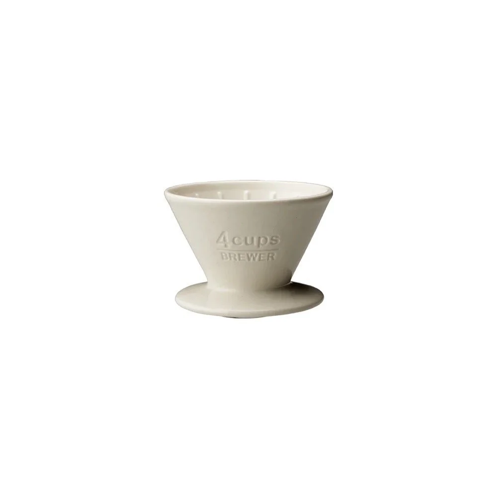 Porte-filtre 4 cups porcelaine