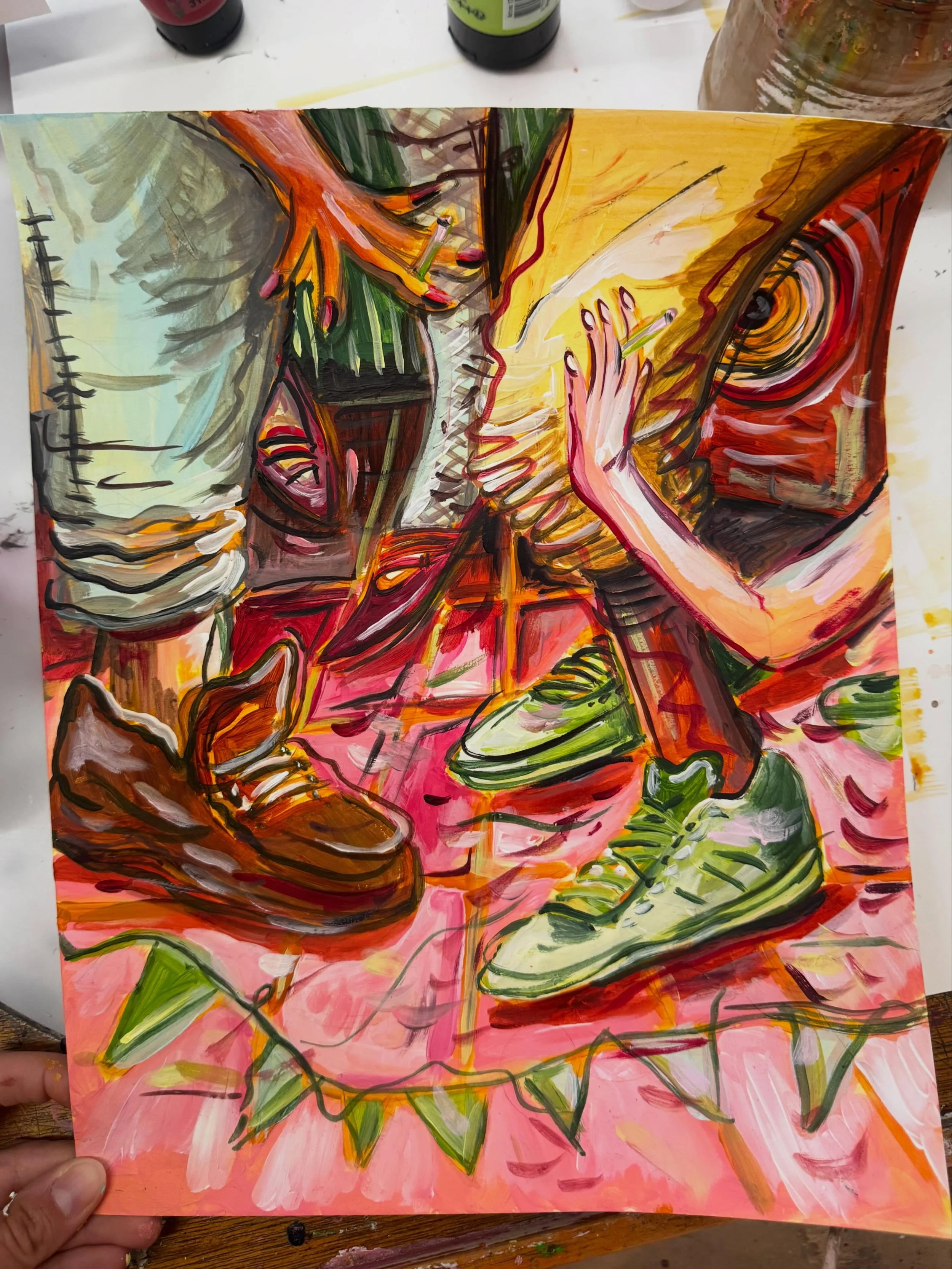 Follow the steps of making this one come alive !!

A dancing feet painting turned event poster ❤️&zwj;🔥 a fun commission this one! 

#dancingfeet #eventposter #commission
