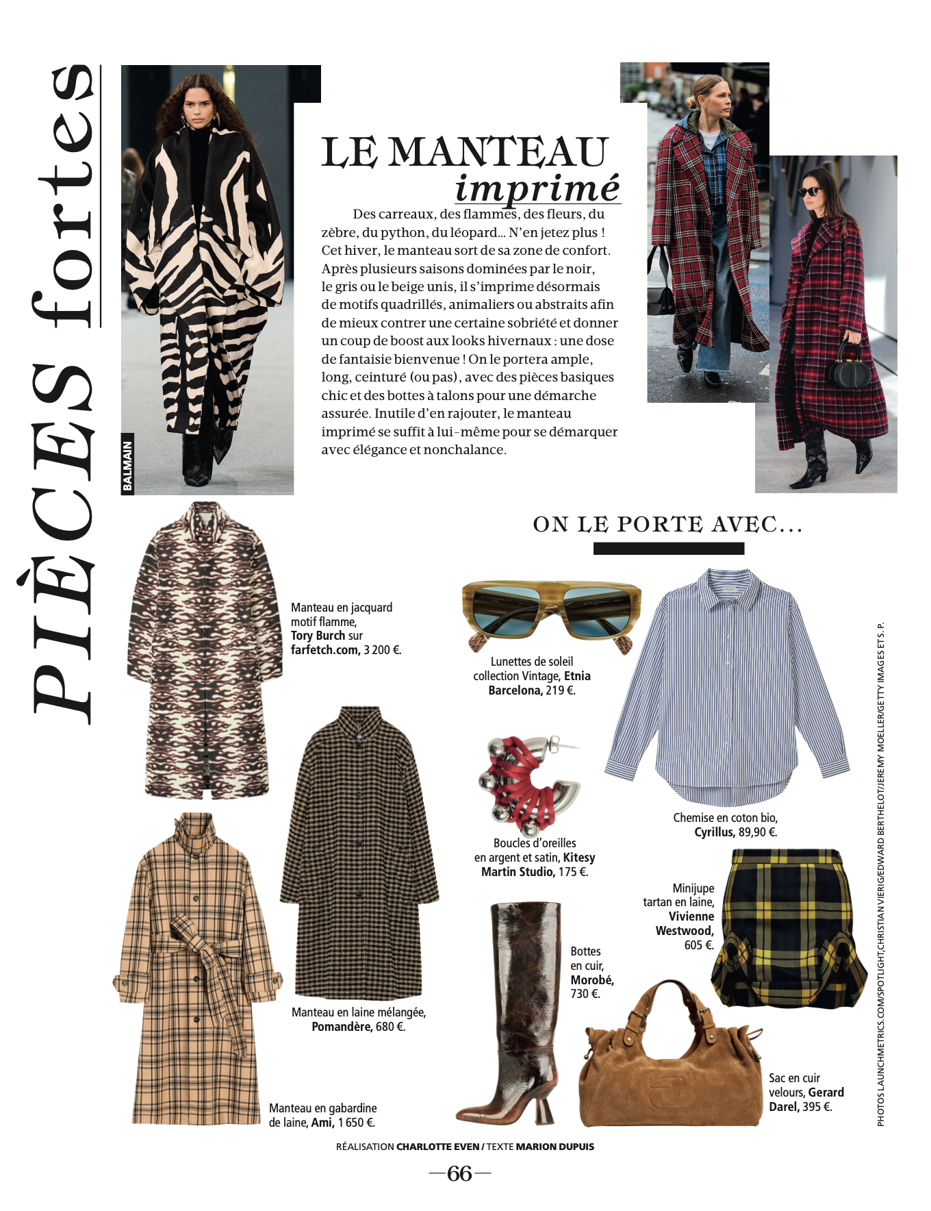 Madame Figaro - Le Manteau Imprimé