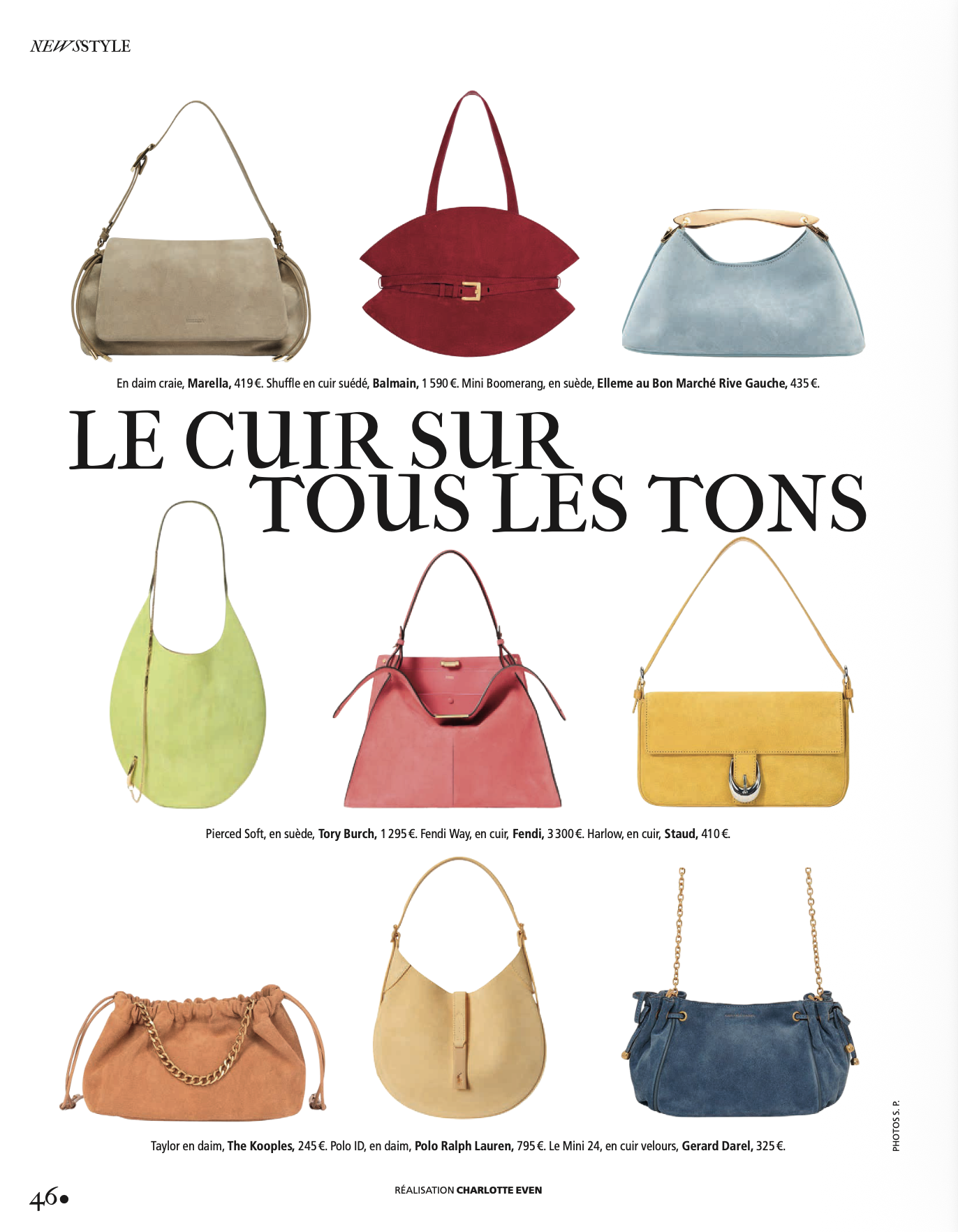 Madame Figaro - Le cuir sur tout les tons