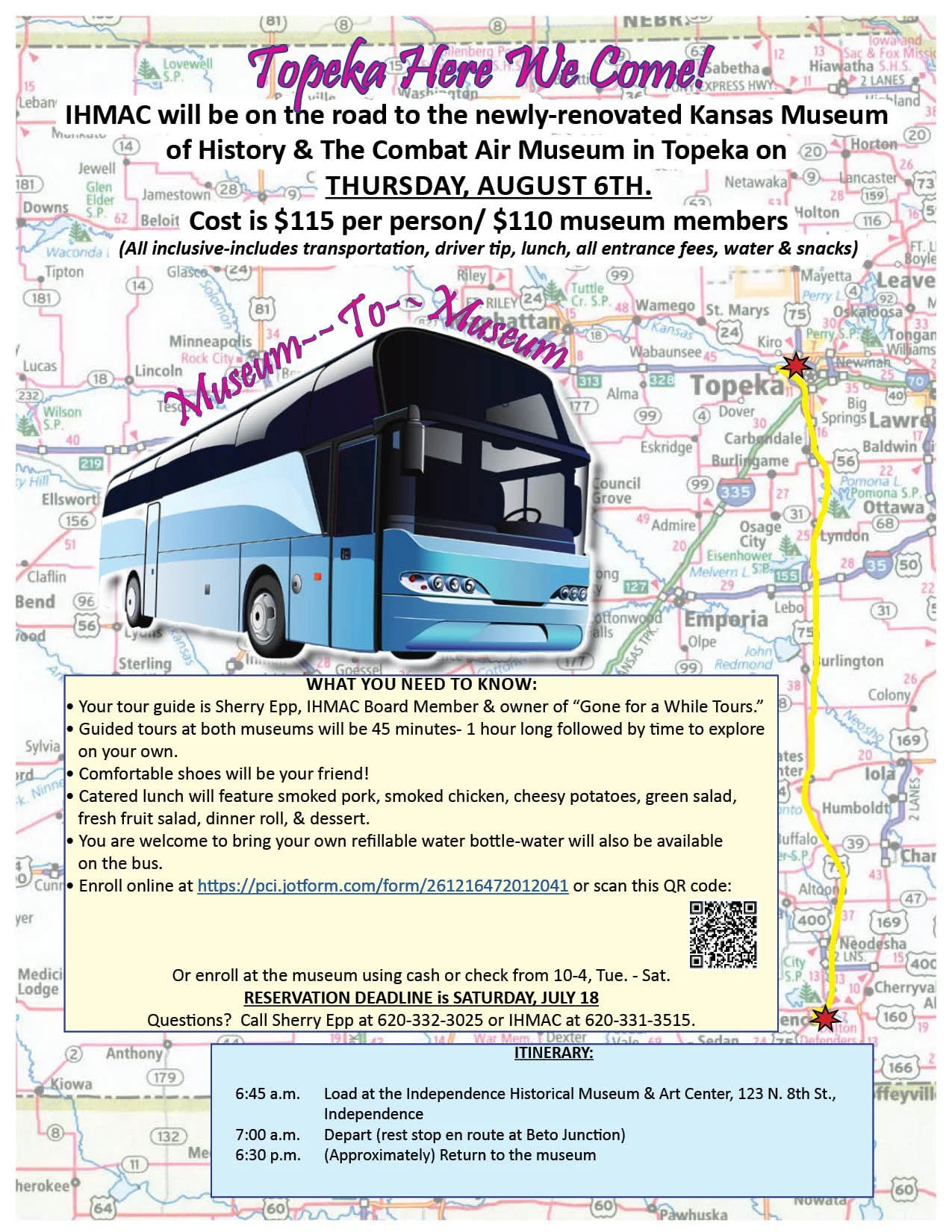 "Museum to Museum" Bus Trip to Topeka