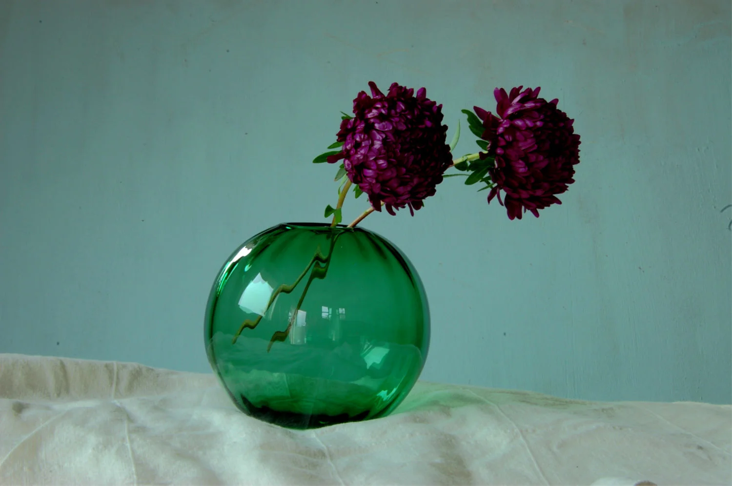 Bristol grønn globe vase
