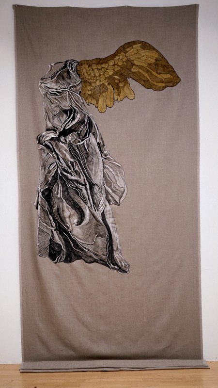 Nike of Samothrace with Golden Wing