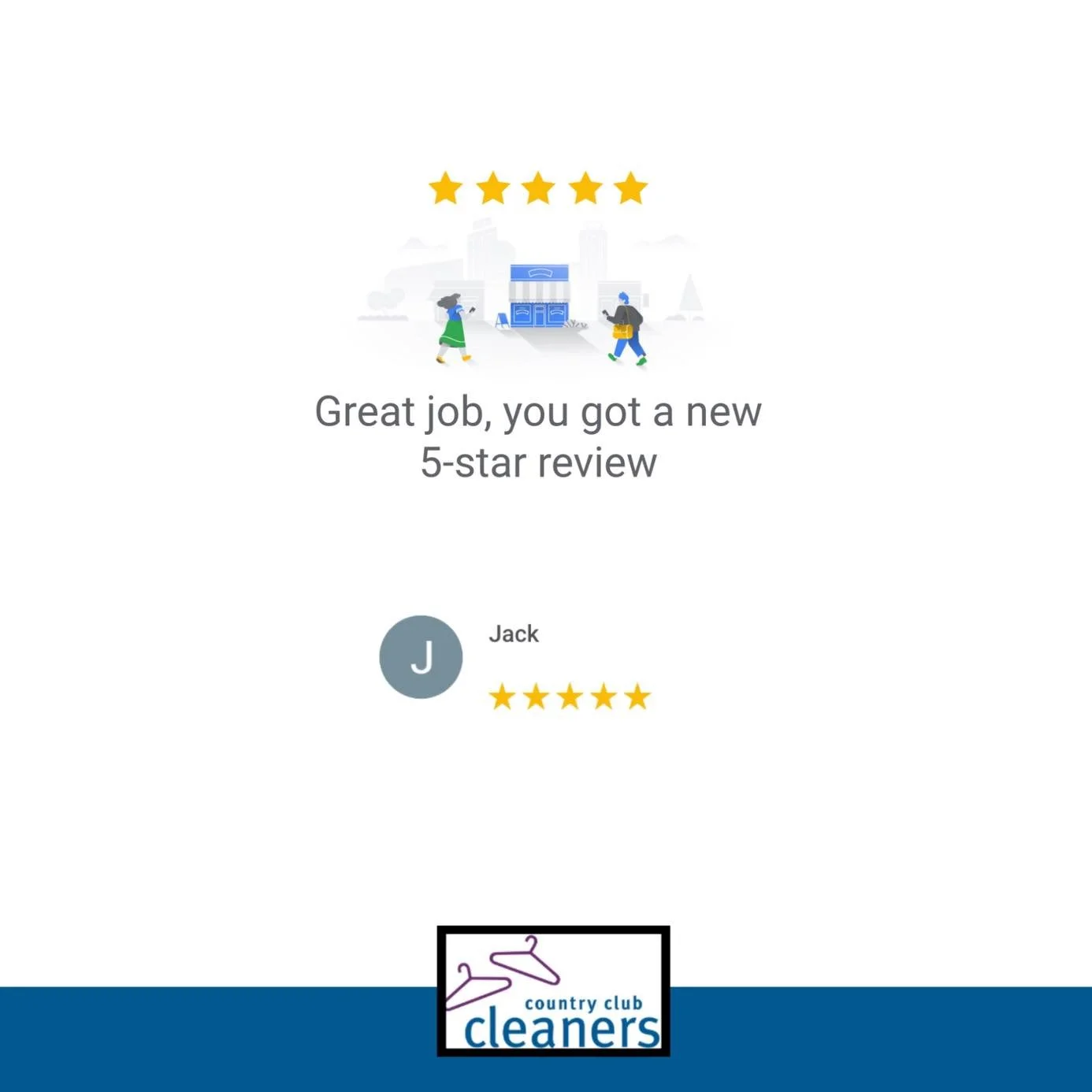 Thank you for the five stars Jack! 

#googlereview #fivestars  #AlamoCA #Drycleaning #sanramonca #diabloca #dublinca #countryclubcleaners #danvilleca #livermoreca #pleasantonca #drycleaningpickupanddelivery #walnutcreekca #drycleaningdeliveryday #cas