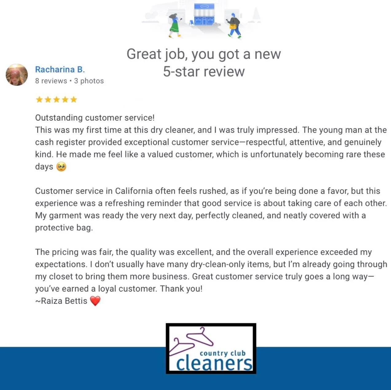 Another amazing review coming in! Thank you so much Raiza for the kind words! Glad our staff helped you out and we appreciate hearing how he provided exceptional customer service.  Thank you so much for taking the time to provide a review! We look fo