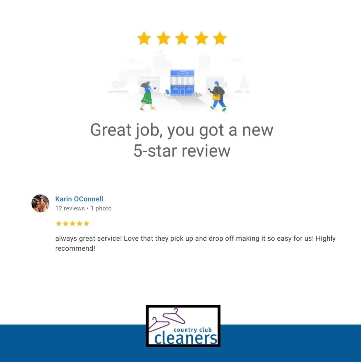 Thank you for the review Karin! Thanks for mentioning pick up and delivery! Glad you appreciate our free pick up with next day delivery! We appreciate you taking the time to leave a review! 

#fivestars #googlereview  #AlamoCA #Drycleaning #sanramonc