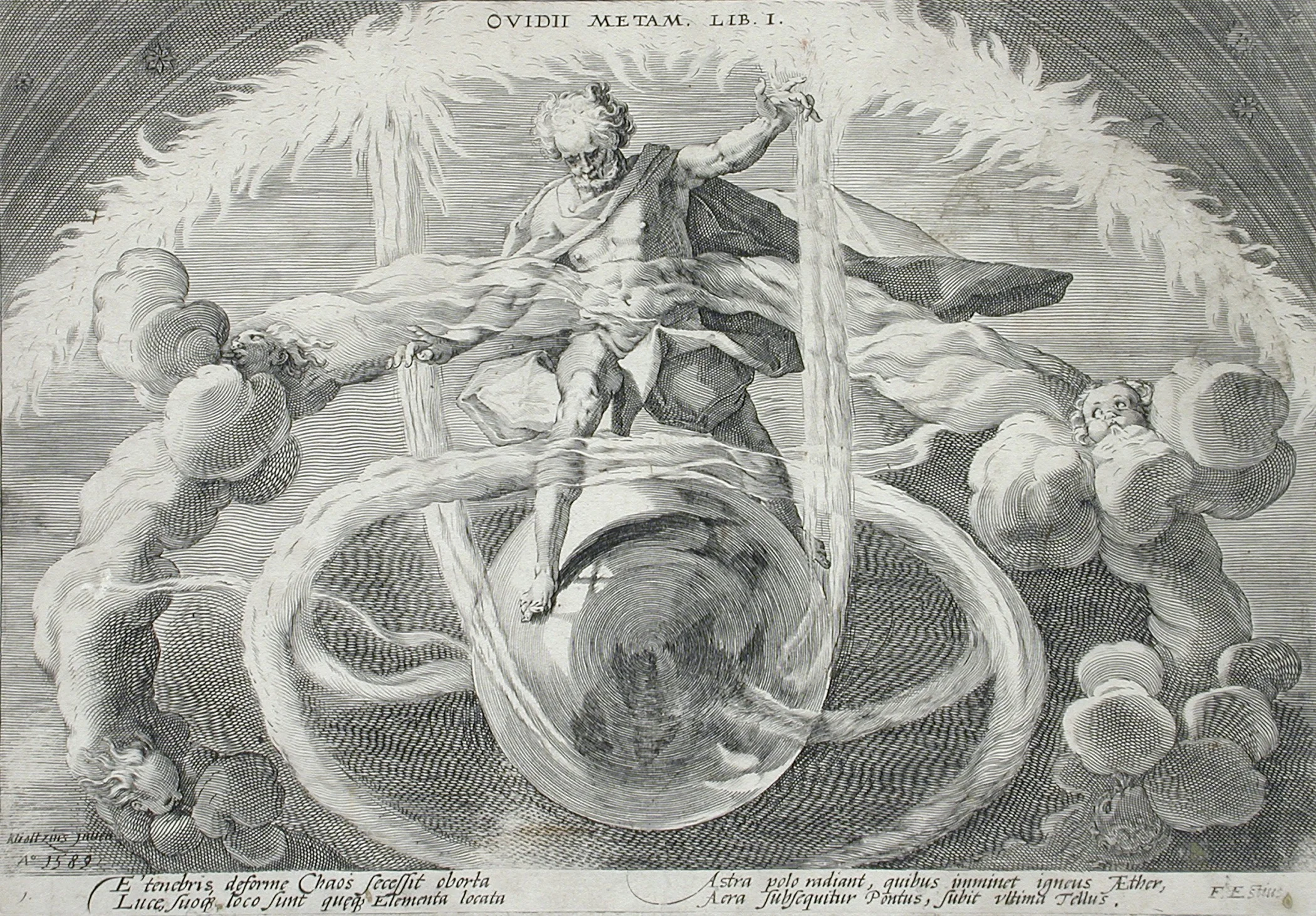 Anonyme (d’après Hendrick Goltzius), La séparation des éléments à partir du Chaos , 1589, The Metropolitan Museum of Art, New York