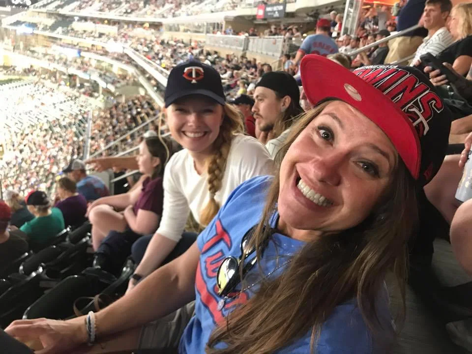 Cheering on the Minnesota Twins