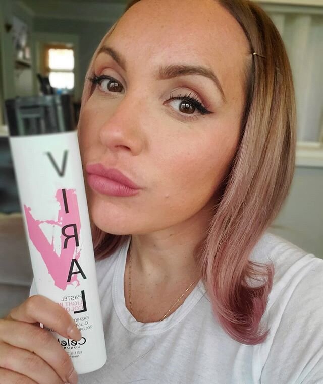 Bored Quarantine Hair
.
.
.
.
VIRAL by @celebluxury  is a temporary color wash that gives your hair a temporary hue of almost any color. .
.
.
.
#celebluxury #pinkhair #pink #hair #like #covid_19 #hairlife #follow #love #hairgoals #creativecolor #bea