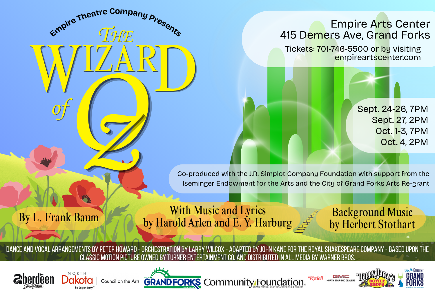 Empire Theatre Company Presents: The Wizard of Oz The Musical