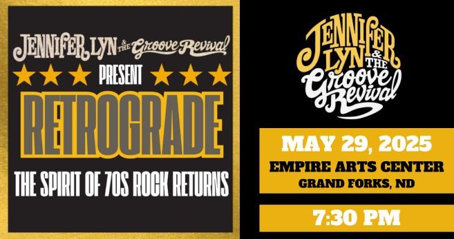 Jennifer Lyn & The Groove Revival Present Retrograde - The Spirit of 70s Rock Returns