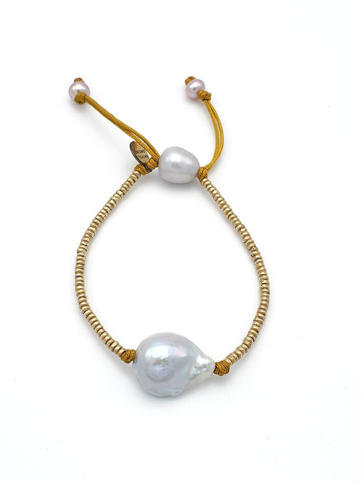 CAMELLIA keshi pearl bracelet - Carrie Whelan Designs