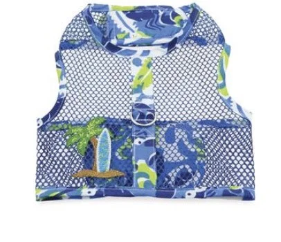 Surfboard blue and green mesh harness