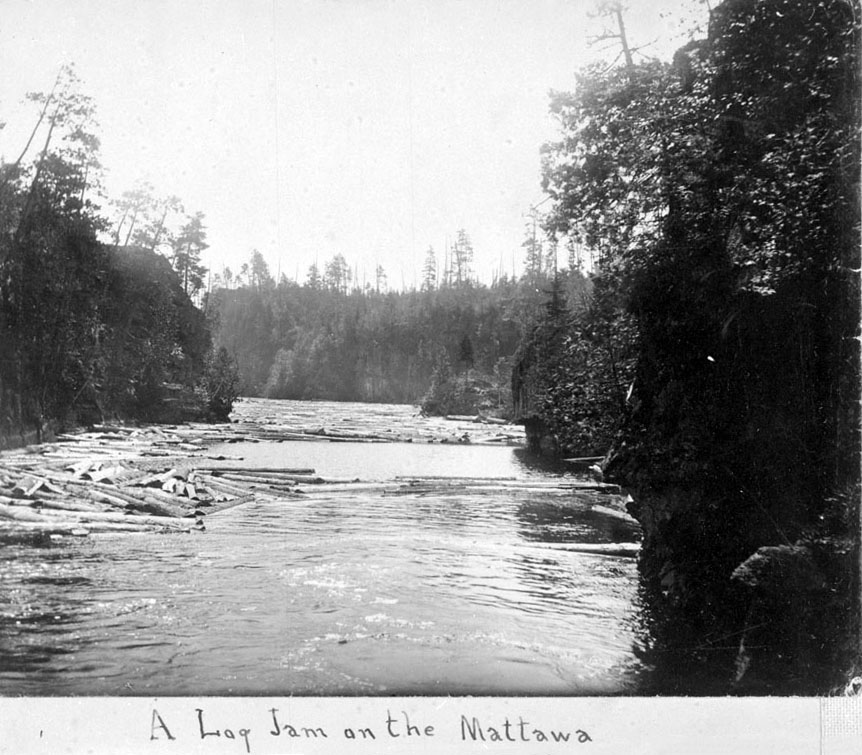 Impasse sur la rivière Mattawa, 1897