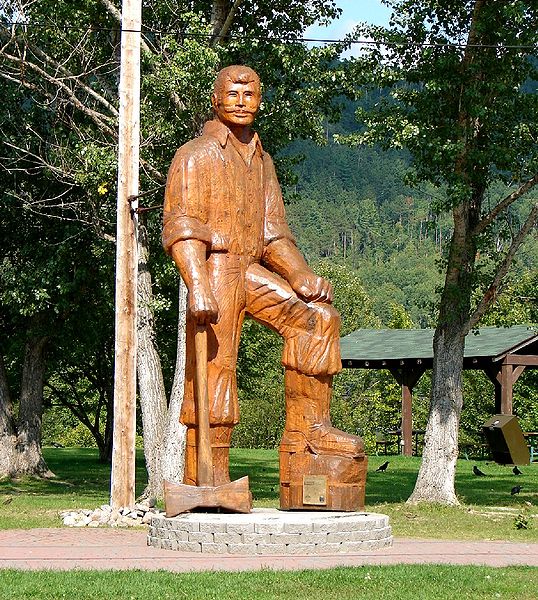 La statue de Big Joe Mufferaw, 2009