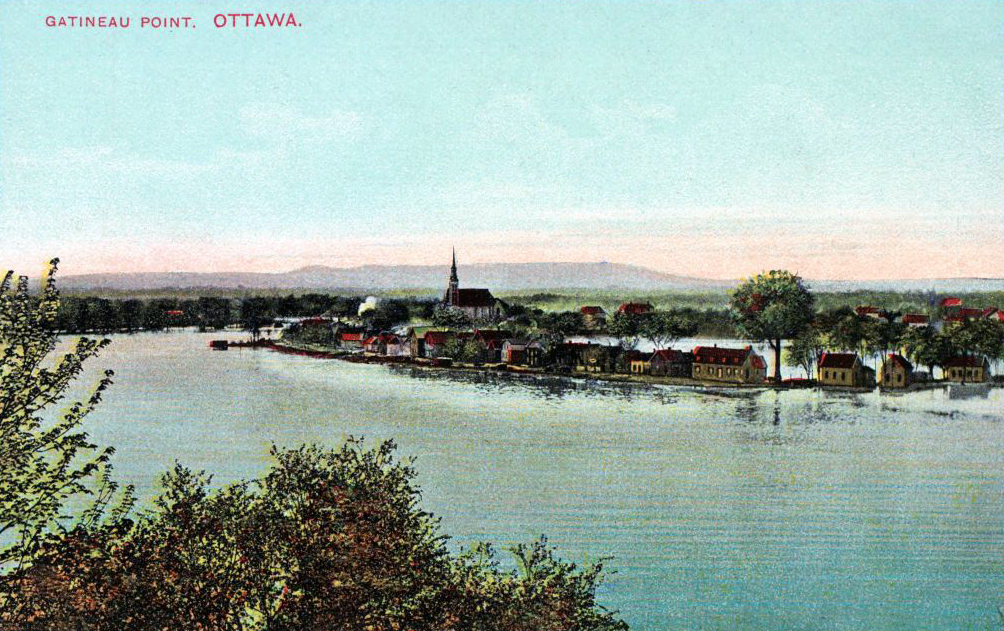 Carte postale de Pointe-Gatineau, 190[?]