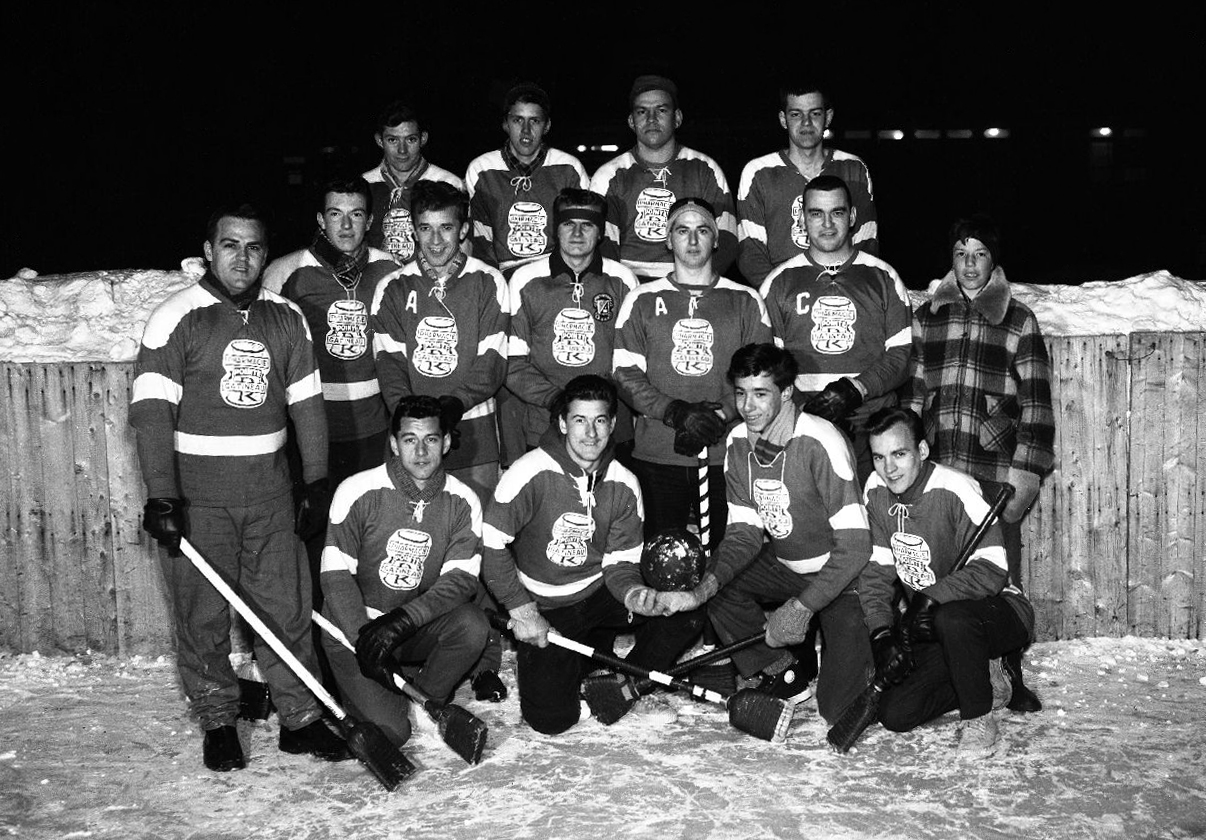 Équipe de ballon-balais de Pointe-Gatineau, 1962