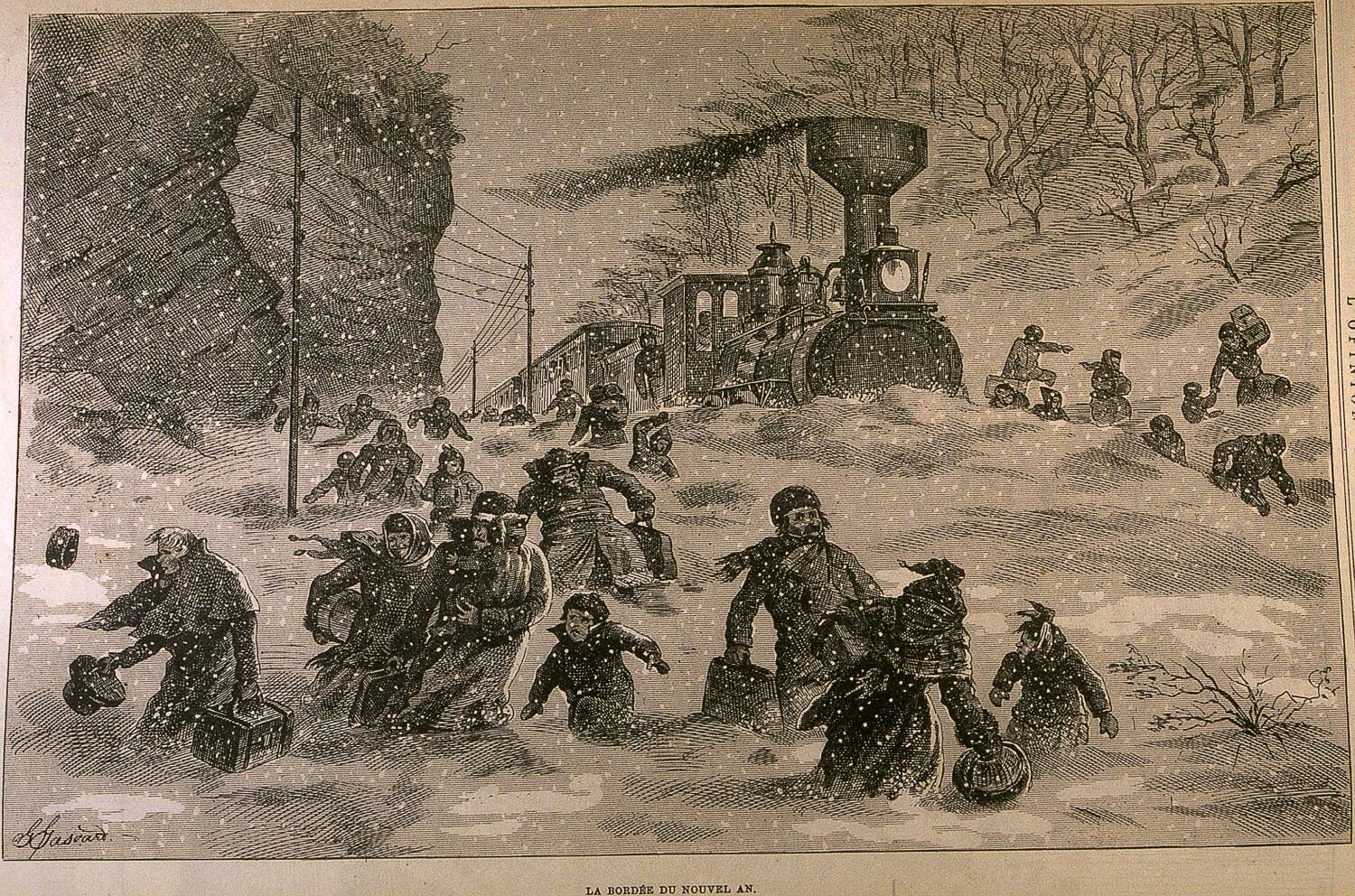 1874 drawing of New Year's Day (BAnQ)