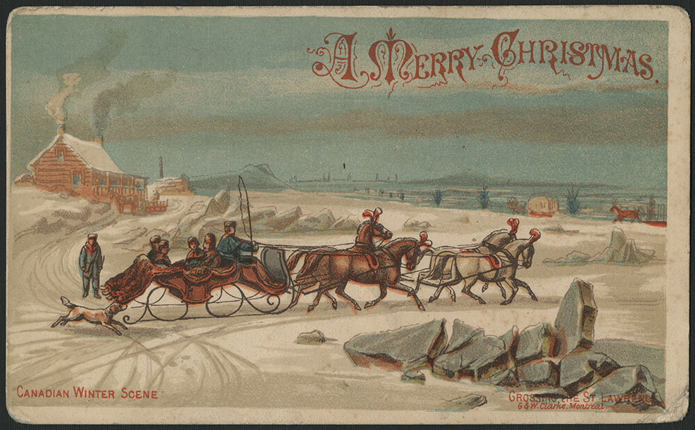 Circa 1875 Christmas Postcard (Library and Archives Canada)