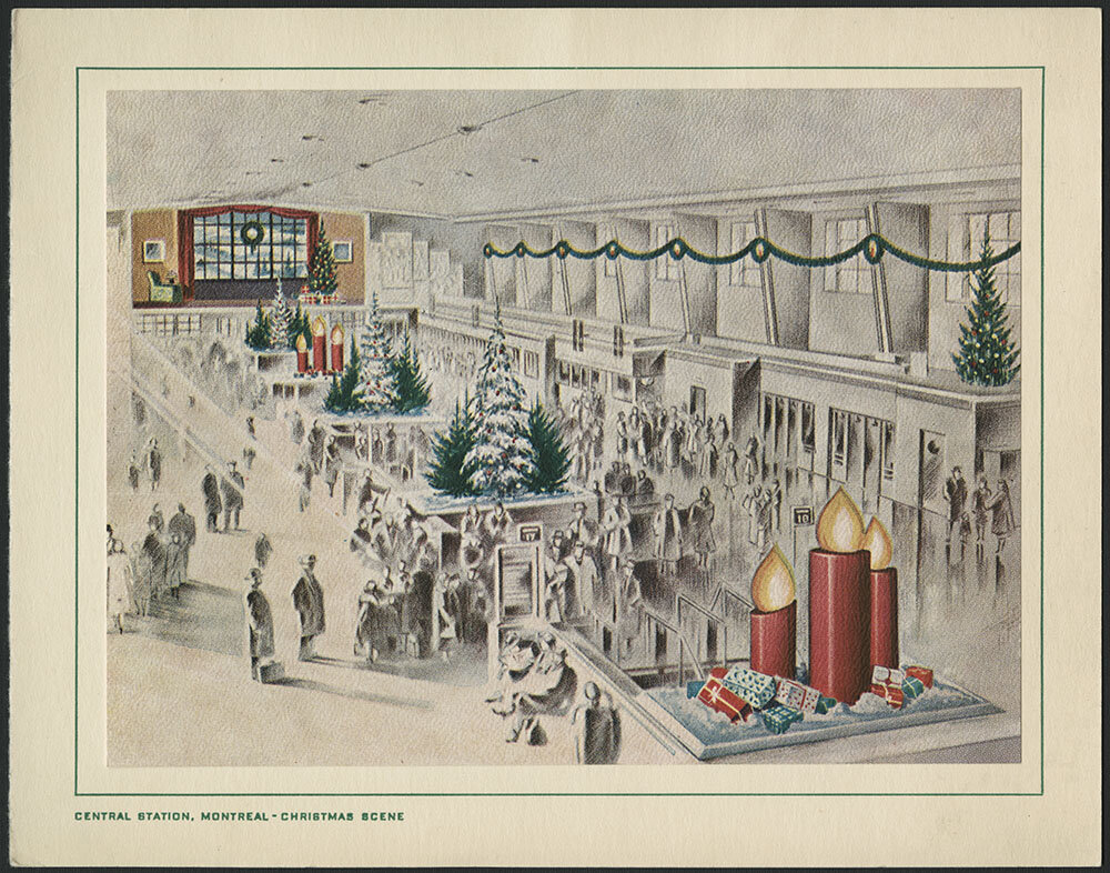 Central Station, Montréal Christmas Scene
