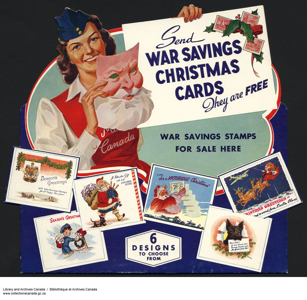 War Savings Christmas Cards (Library and Archives Canada)